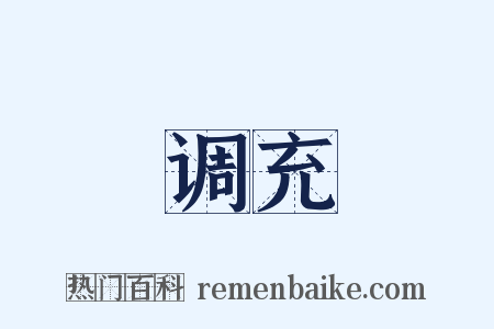 调充是什么意思的图片